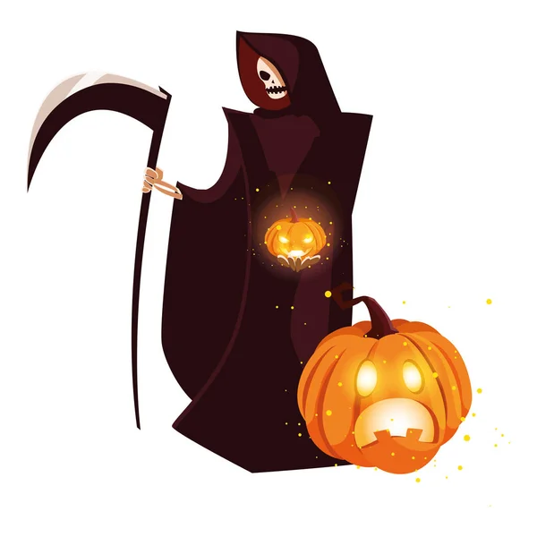 Halloween muerte vector icono de diseño — Archivo Imágenes Vectoriales