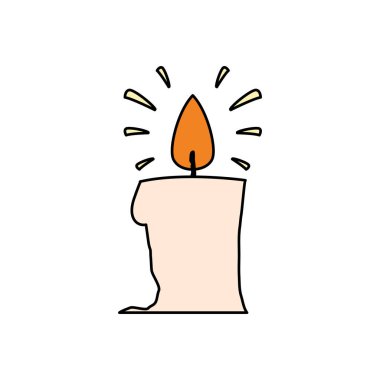 Cadılar Bayramı mum tasarım simgesi