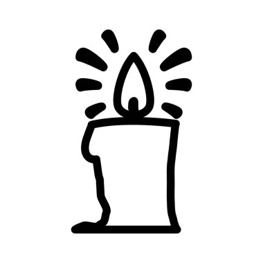 Cadılar Bayramı mum tasarım simgesi