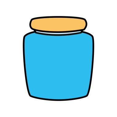 İzole mutfak kavanozu vektör tasarımı