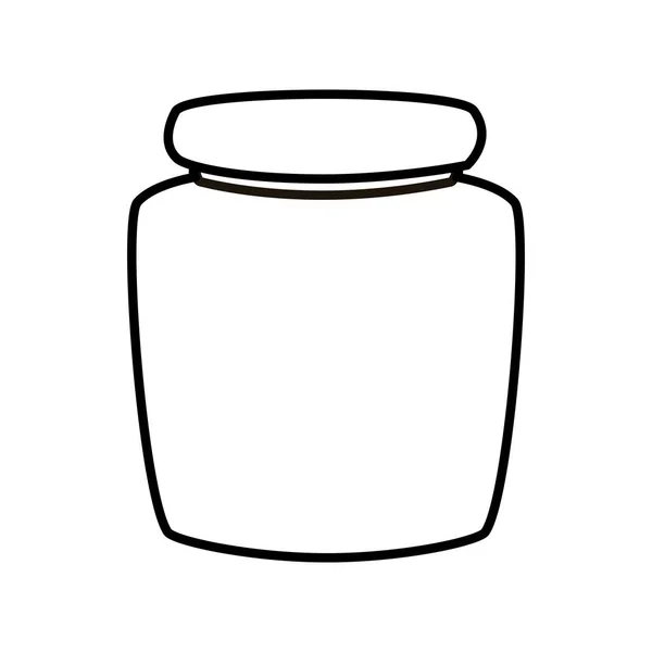 Geïsoleerde keuken jar vector ontwerp — Stockvector