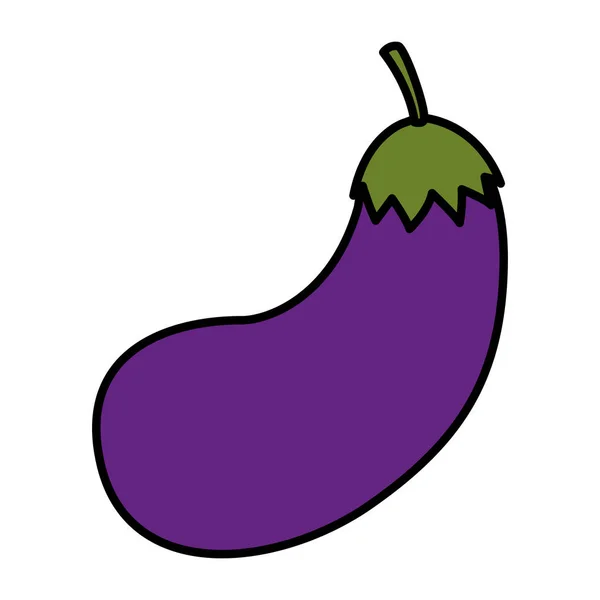 Geïsoleerde aubergine icoon vector ontwerp — Stockvector