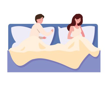 Bebek tasarımı ile izole anne ve baba