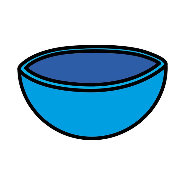 Ізольовані кухонні чаші Векторний дизайн — стоковий вектор