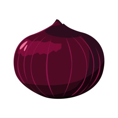 İzole edilmiş soğan ikonu vektör tasarımı