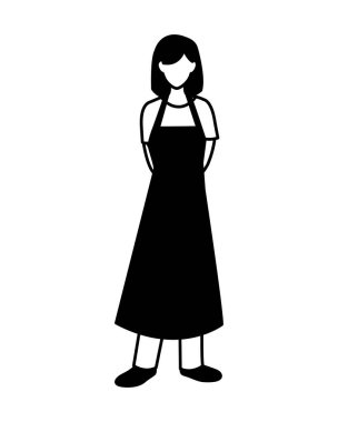 İzole satıcı kadın vektör tasarımı