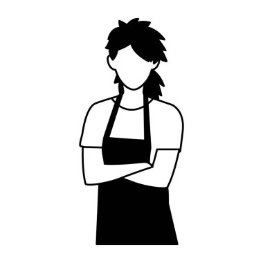 İzole satıcı adam vektör tasarımı