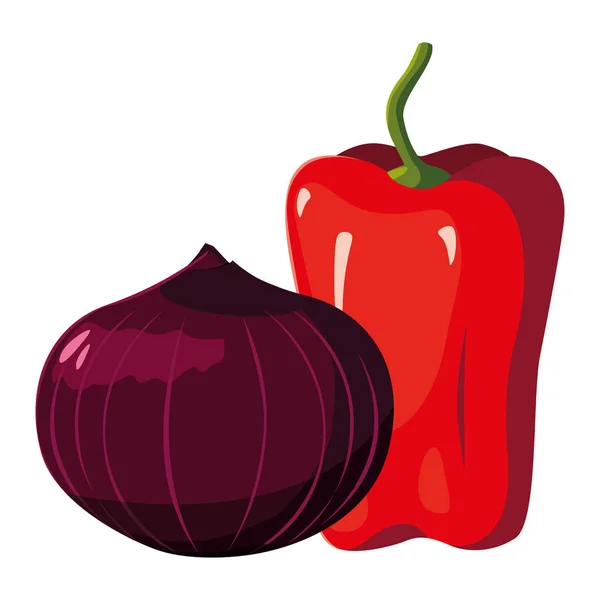 Izolovaný design vektoru sady zeleniny — Stockový vektor