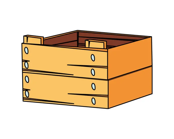 Design vettoriale icona scatola isolata — Vettoriale Stock