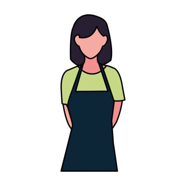 İzole satıcı kadın vektör tasarımı