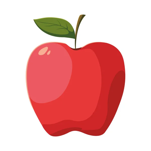 Diseño aislado del vector de fruta de manzana — Vector de stock