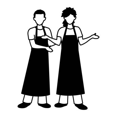 İzole satıcı erkek vektör tasarımı