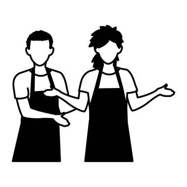 İzole satıcı erkek vektör tasarımı