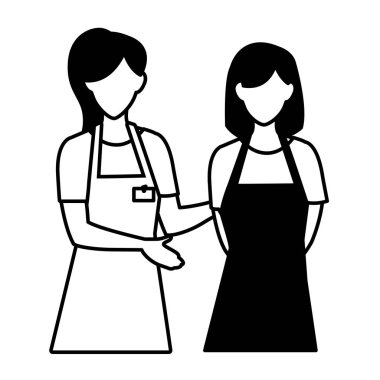 İzole satıcı kadın vektör tasarımı