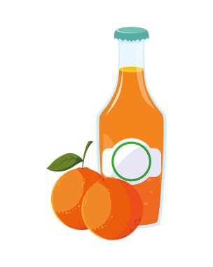 İzole edilmiş portakal suyu tasarımı simgesi