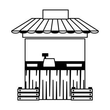 İzole edilmiş dükkan vektör tasarımı simgesi