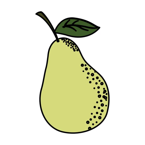 Diseño de vectores de frutas de peras aisladas — Vector de stock