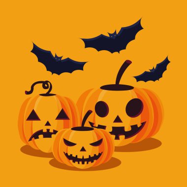 Cadılar bayramı balkabağı vektör tasarımı