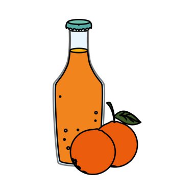 İzole edilmiş portakal suyu tasarımı simgesi