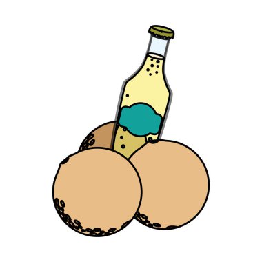 İzole edilmiş kavun suyu vektör tasarımı