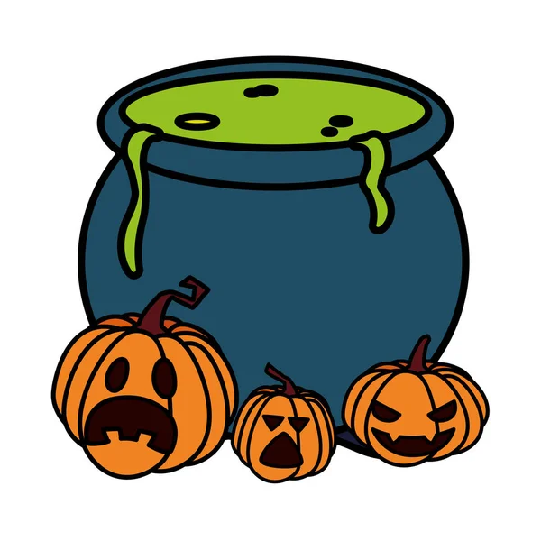 Cadılar Bayramı kabakları vektör tasarım simgesi ile