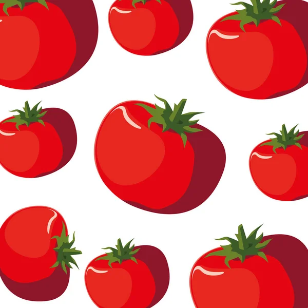 Design de vetor de ícone de tomates isolados — Vetor de Stock