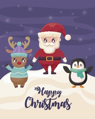 Noel simgeleriyle Mutlu Noeller etiketi