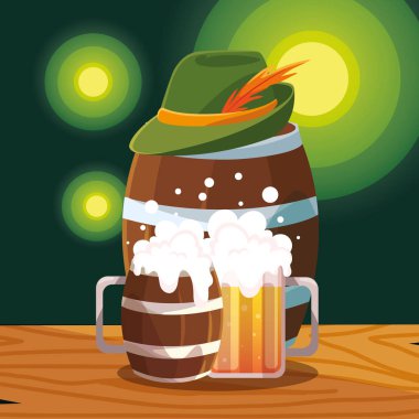 Almanya oktoberfest festival vektör tasarımı