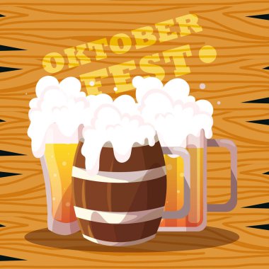 Almanya oktoberfest festival vektör tasarımı