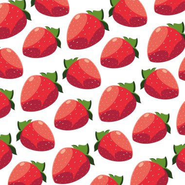 İzole edilmiş çilek arkaplan vektör tasarımı