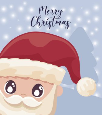 Noel Baba 'yla Mutlu Noeller etiketi