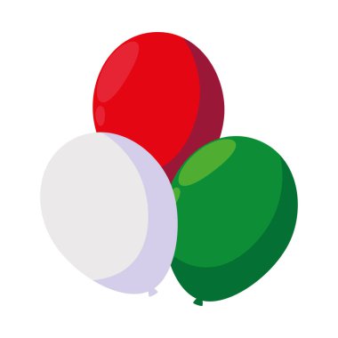 İzole edilmiş Meksika balonları vektör tasarımı