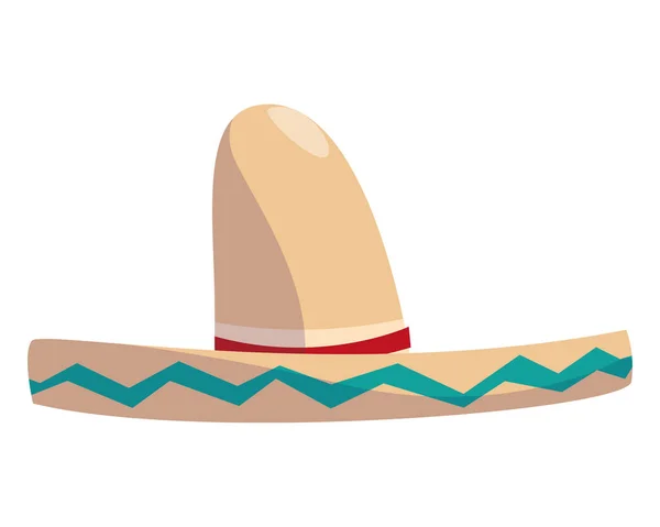 Elszigetelt mexikói kalapvektor kialakítása — Stock Vector