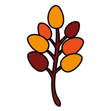 Sonbahar yaprağı vektör tasarım simgesi