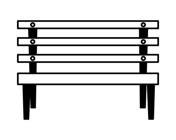 Izolowana ikona wektora ławki — Wektor stockowy
