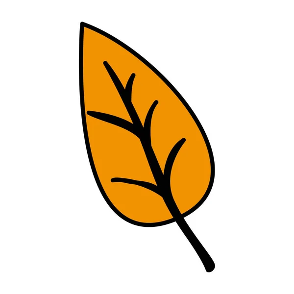 Иконка вектора осеннего листа — стоковый вектор