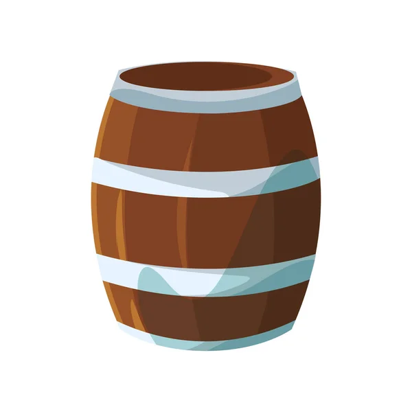 Barrel of beer in white background — 스톡 벡터