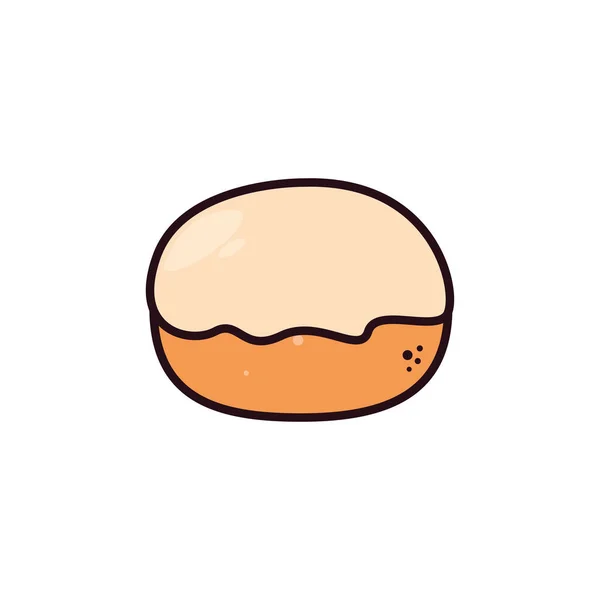 Beignet de boulangerie frais et délicieux — Image vectorielle