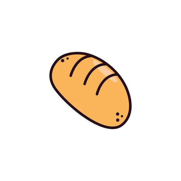 Pan de panadería fresco y delicioso — Vector de stock