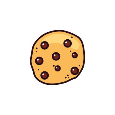 taze ve lezzetli çikolatalı kurabiye.