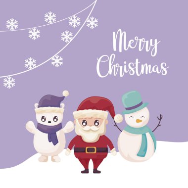 Noel simgeleriyle Mutlu Noeller etiketi