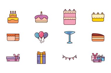 simgelerle doğum gününü paket yap