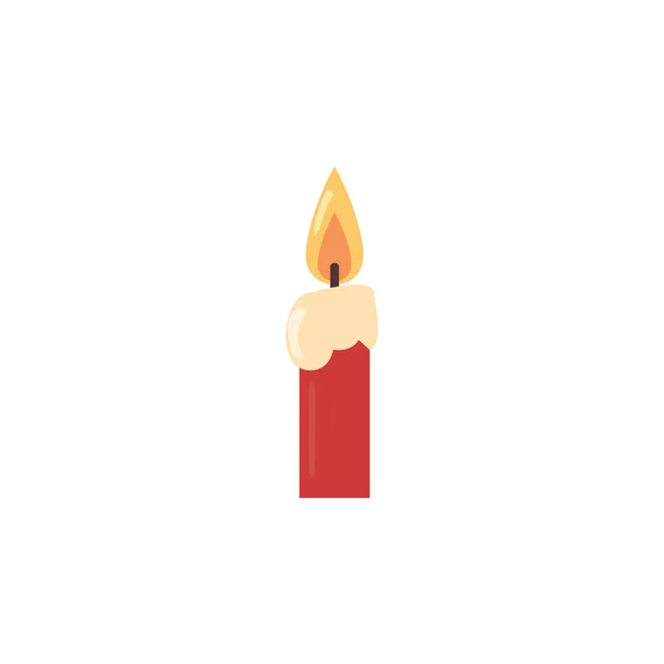 Dibujos animados de velas sobre un fondo blanco — Vector de stock