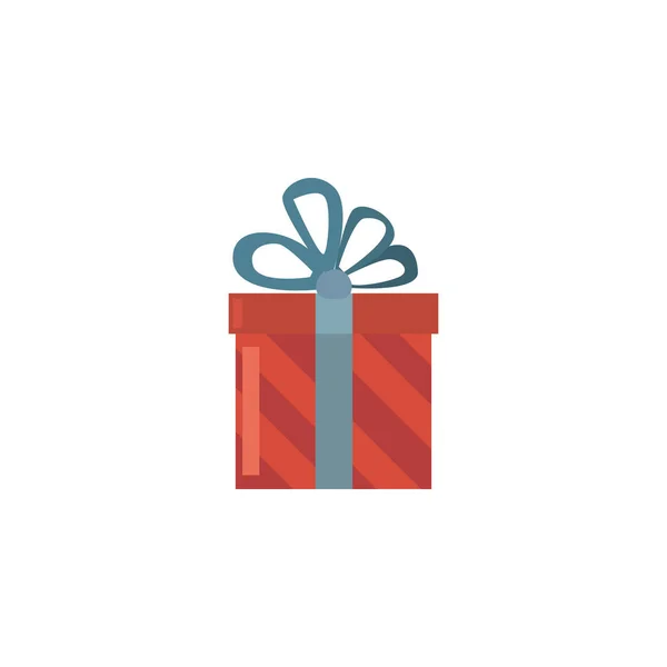 Caja de regalo con cinta sobre fondo blanco — Vector de stock