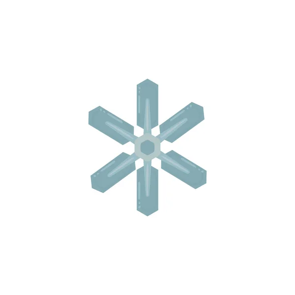 Cute snowflakes on white background — Stock Vector