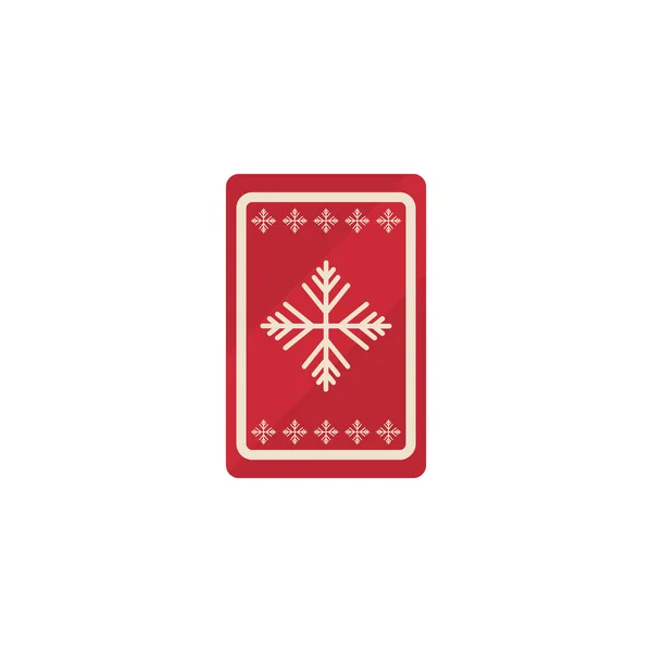 Рождественская открытка со снежинками — стоковый вектор