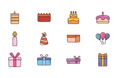 simgelerle doğum gününü paket yap