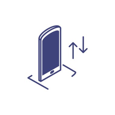 beyaz arka planda akıllı telefon ekranı