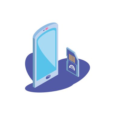 Mikro sd kartı olan akıllı telefon ekranı