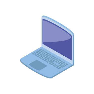 açık beyaz arka plan üstünde laptop